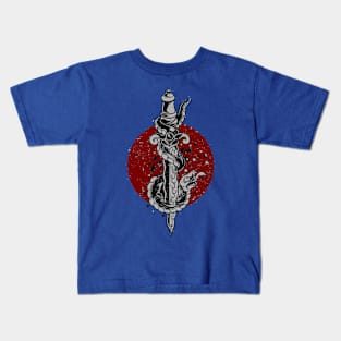 dagger snake illustration Kids T-Shirt